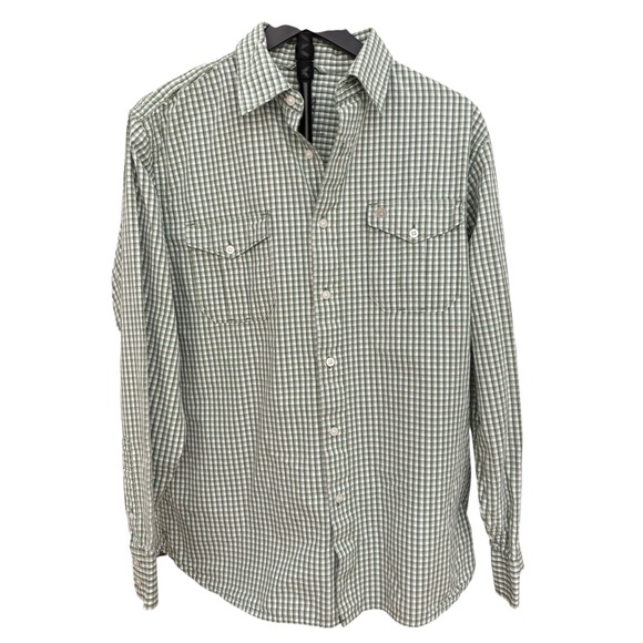 Timberland Men's Green Plaid Button Down Shirt Size M - Picture 2 of 10